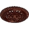 Ekena Millwork York Ceiling Medallion (Fits Canopies up to 3 5/8"), Hnd-Painted Antique Copper, 21 5/8"OD x 2 1/2"P CM21YOACS - alternate 4